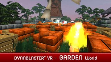 Dynablaster VR garden world